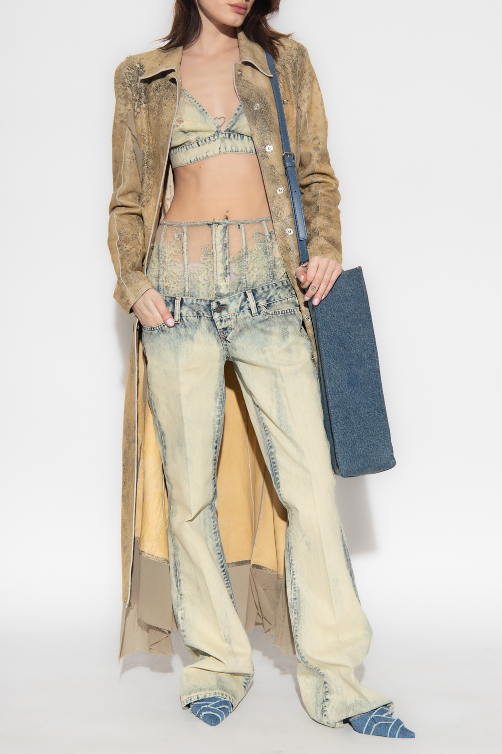 【送料&関税込】Diesel De-janys-fsc Top Light blue 'DE-JANYS-FSC' denim top Diesel